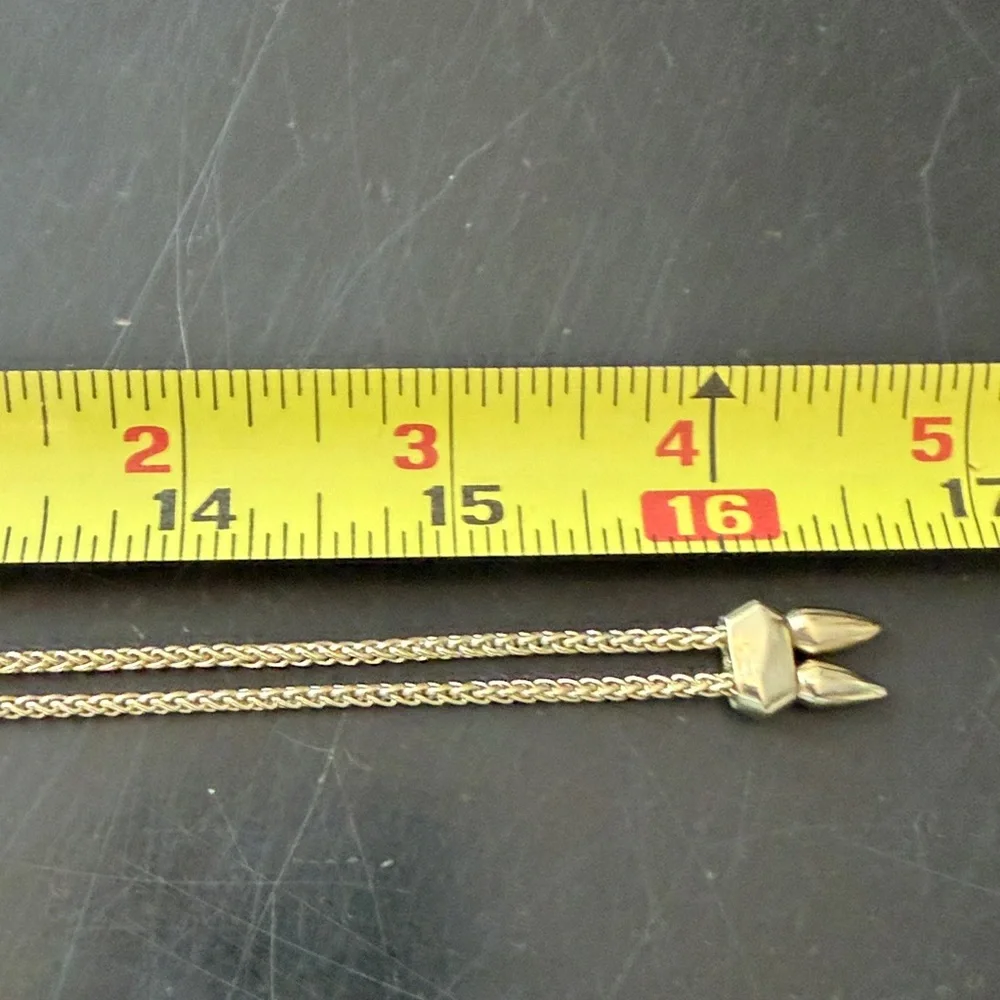 Kendra Scott Aislinn Necklace Gold and Brown Geometric Pendant - Picture 5 of 6